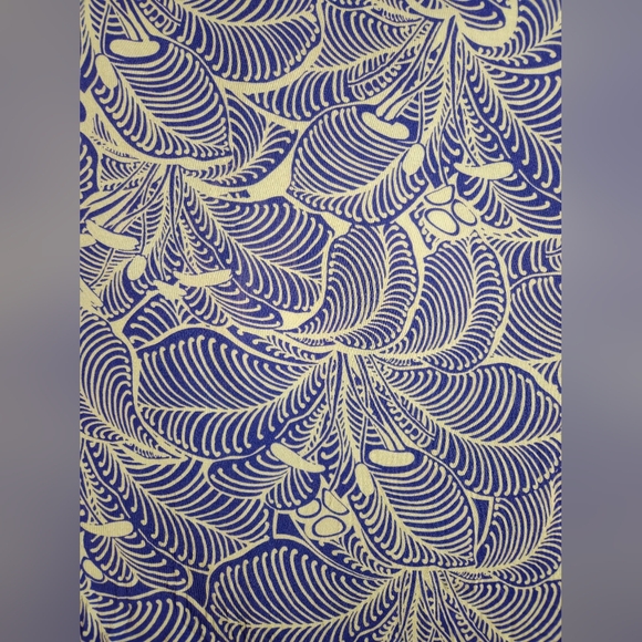 Z Supply Dark and Light Blue Floral Wave Patterned Maxi Dress - Picture 6 of 11